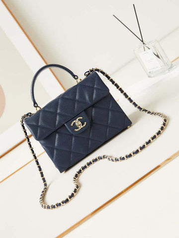 Makersluxe - Shiny Shopping Bag Navy Blue