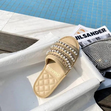 Chanel Pearl Flats For Women