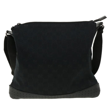 GUCCI GG Canvas Shoulder Bag Black 145857001013 tb425