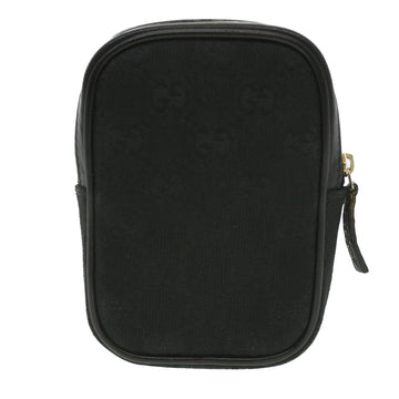 GUCCI GG Canvas Cigarette Case Black 115249 tb530
