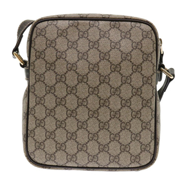GUCCI GG Canvas Shoulder Bag PVC Leather Beige 233268 tb745