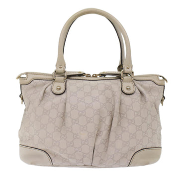 GUCCI GG Canvas Guccissima Sukey Hand Bag 2way White 247902 tb782