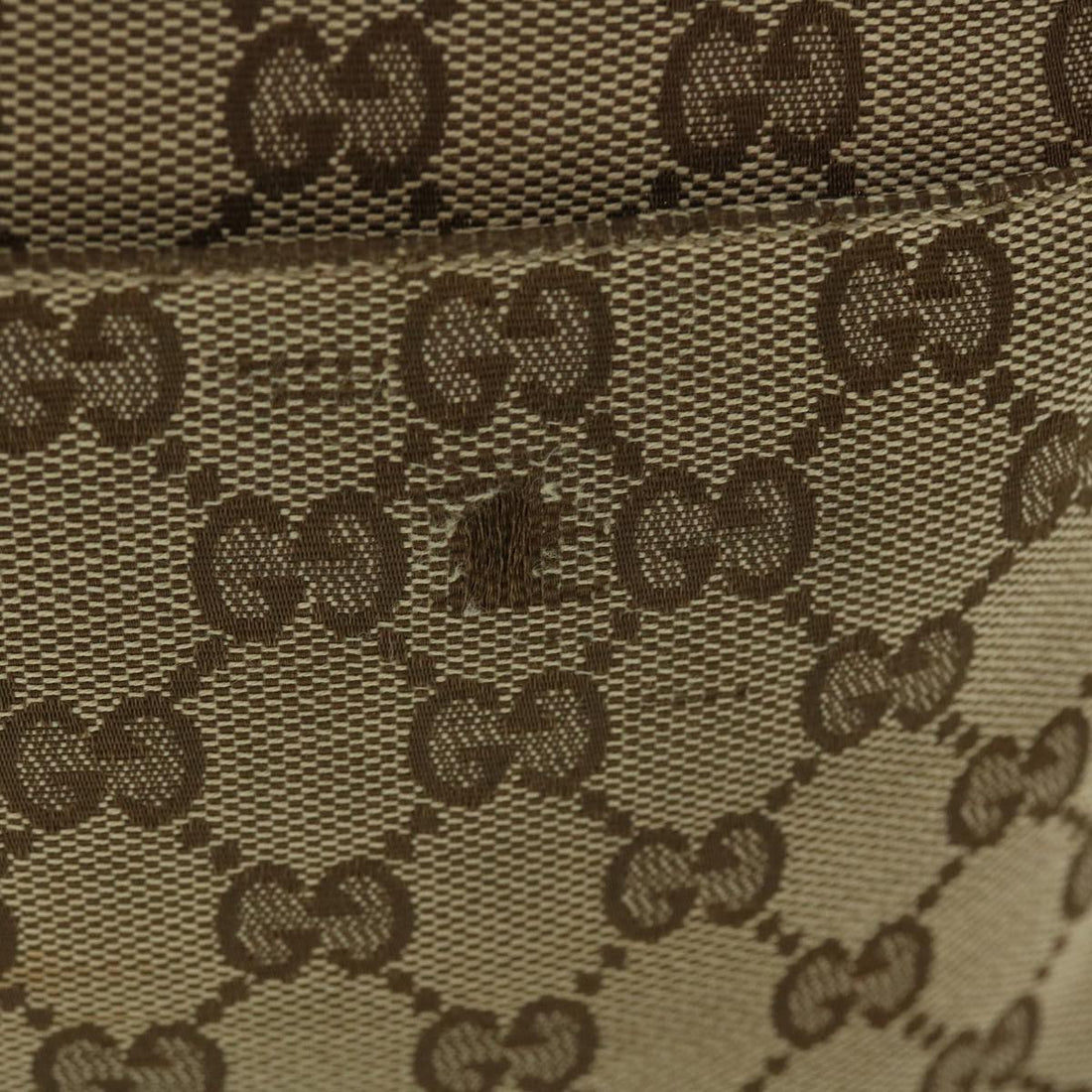 GUCCI GG Canvas Web Sherry Line Shoulder Bag Leather Beige Red 27639 tb860