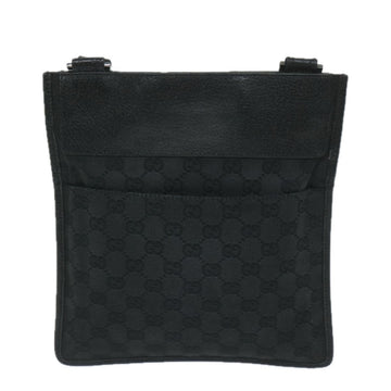 GUCCI GG Canvas Shoulder Bag Black 27639 tb930
