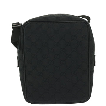 GUCCI GG Canvas Shoulder Bag Black 122759 tb931