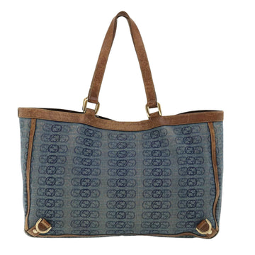 GUCCI Interlocking Tote Bag Blue th2955