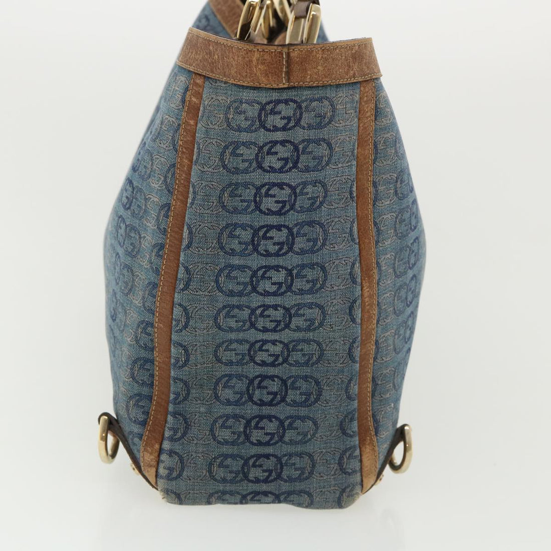 GUCCI Interlocking Tote Bag Blue th2955