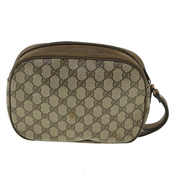 GUCCI GG Canvas Web Sherry Line Clutch Bag PVC Beige Red Green th3090
