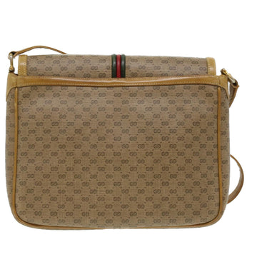 GUCCI Micro GG Canvas Shoulder Bag Beige th3237