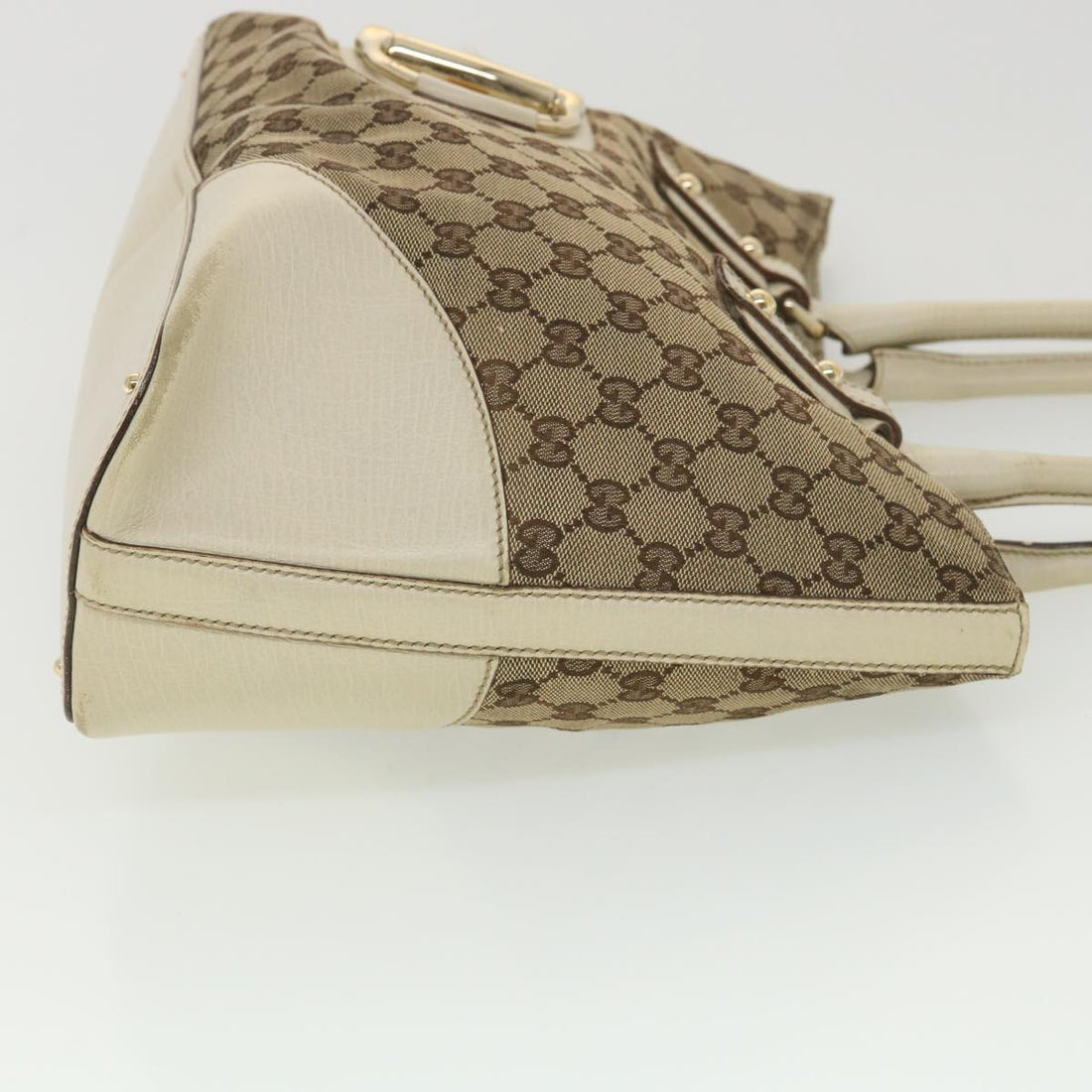 GUCCI GG Canvas Sherry Line Shoulder Bag Beige 137385 th3490