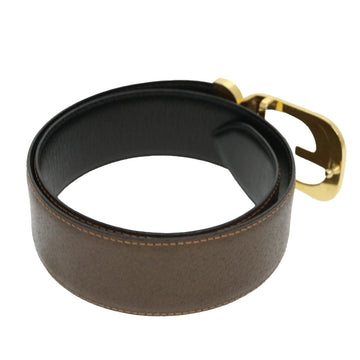 GUCCI Belt Leather 30.7"" Brown th3511