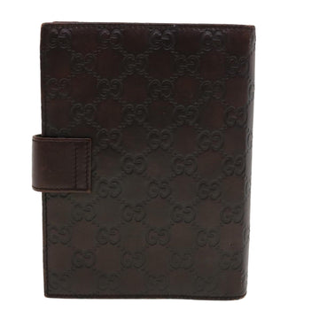 GUCCI GG Canvas Guccissima Agenda MM Day Planner Cover Brown 115241 th3649