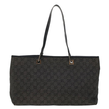 GUCCI GG Canvas Tote Bag Black 36173 1705 th3729