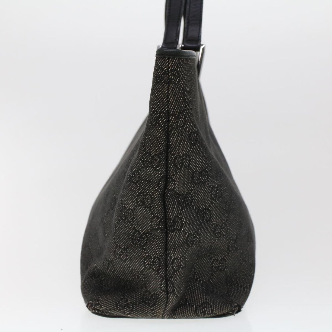 GUCCI GG Canvas Tote Bag Black 36173 1705 th3729