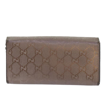 GUCCI GG Canvas Chain Wallet Brown 224262 th3850