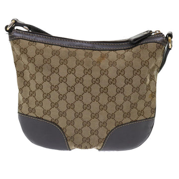 GUCCI GG Canvas Shoulder Bag Beige 257072 th3852