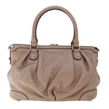 GUCCI Hand Bag Leather 2way Pink 247902 th3878