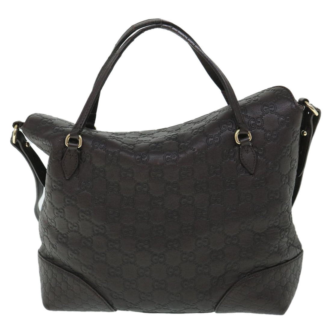 GUCCI GG Canvas Guccissima Shoulder Bag 2way Brown 353120 th4019