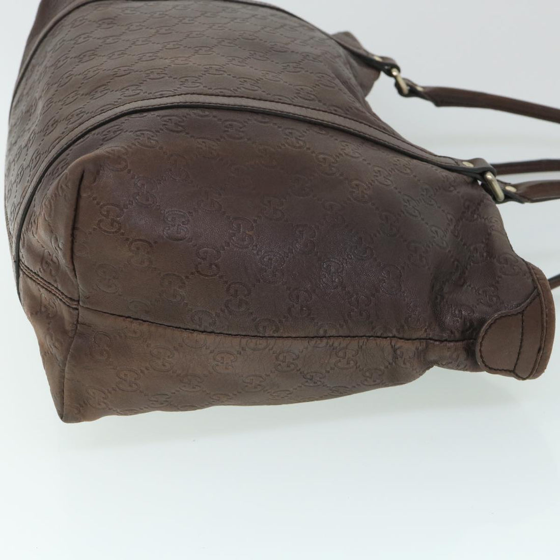GUCCI GG Canvas Guccissima Shoulder Bag Brown 197953 th4020