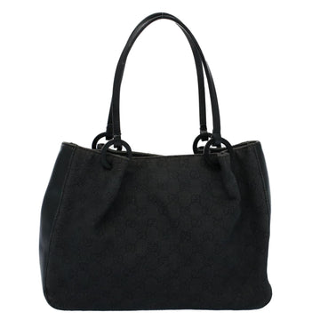 GUCCI GG Canvas Shoulder Bag Black 101919 th4064