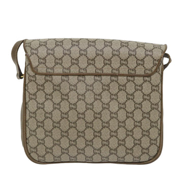 GUCCI GG Plus Supreme Shoulder Bag PVC Leather Beige th4169