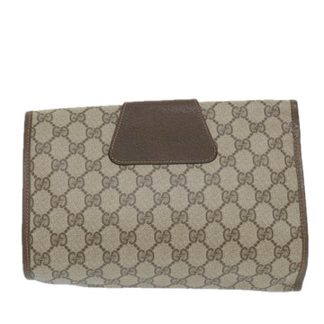 GUCCI GG Supreme Web Sherry Line Clutch Bag Beige Red 89 01 030 th4185