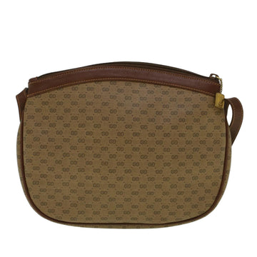 GUCCI Micro GG Canvas Shoulder Bag PVC Leather Beige 007 87 0018 th4310