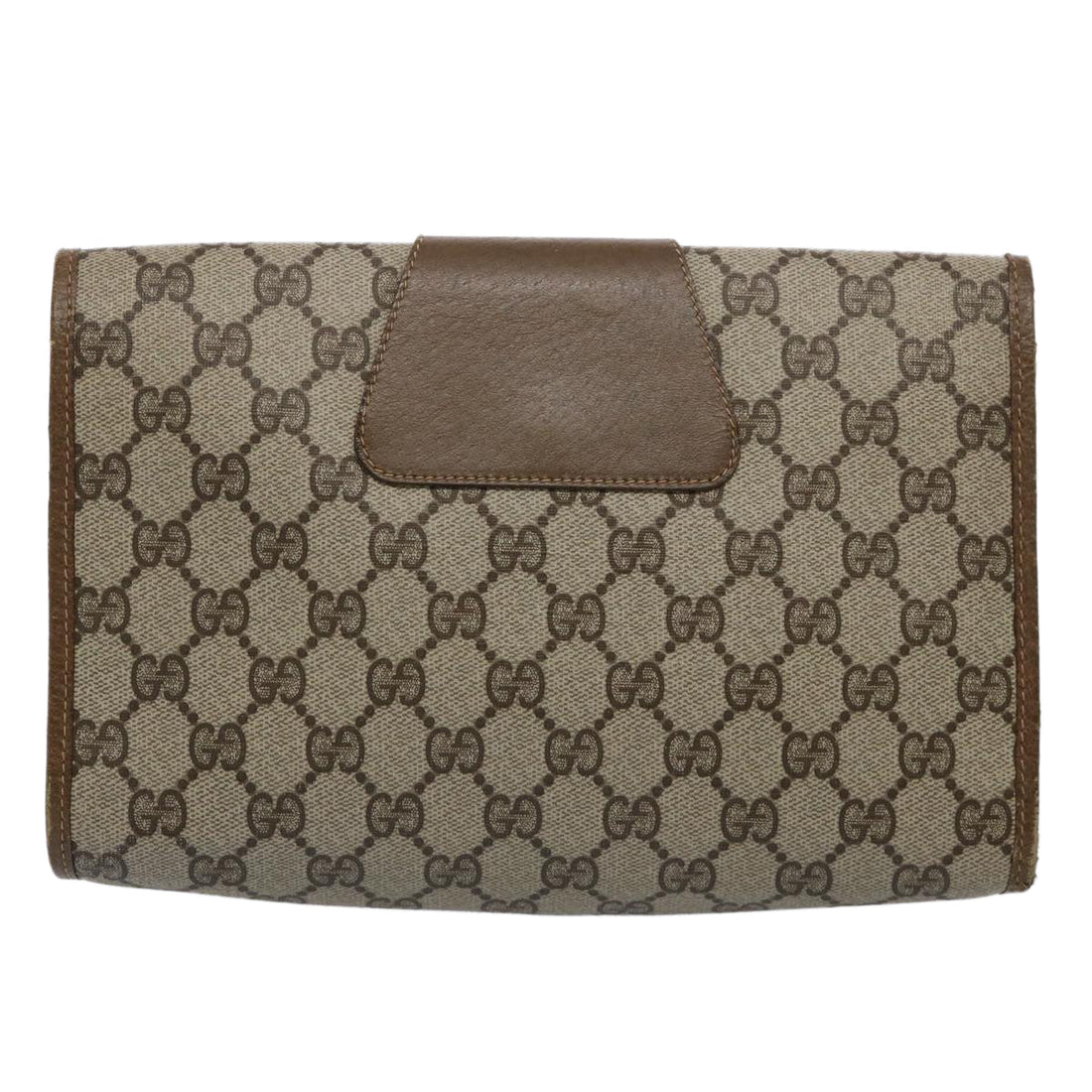 GUCCI GG Supreme Web Sherry Line Clutch Bag Beige Red 89 01 030 th4315