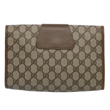 GUCCI GG Supreme Web Sherry Line Clutch Bag Beige Red 89 01 030 th4315