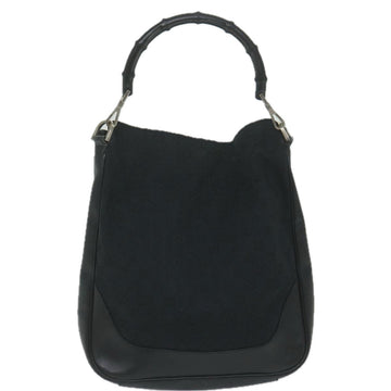 GUCCI Bamboo Hand Bag Leather Black 001 4058 2404 th4342