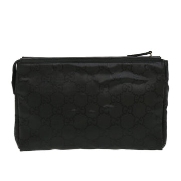 GUCCI GG Canvas Clutch Bag Black ki2143