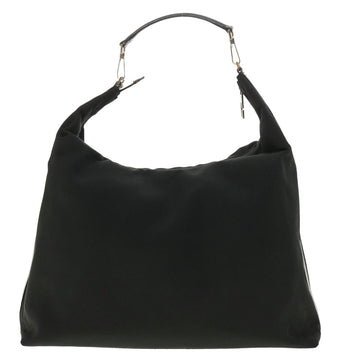 GUCCI Shoulder Bag Canvas Black ti1009
