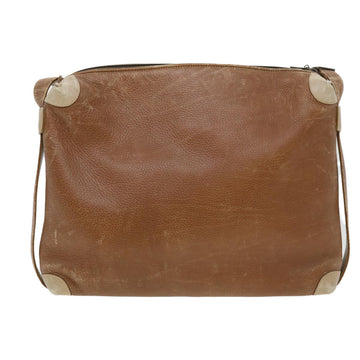 GUCCI Shoulder Bag Leather Brown ti1051