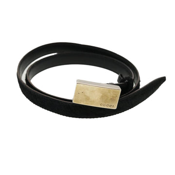 GUCCI GG Canvas Belt Leather 4Set Black Red white ti1159