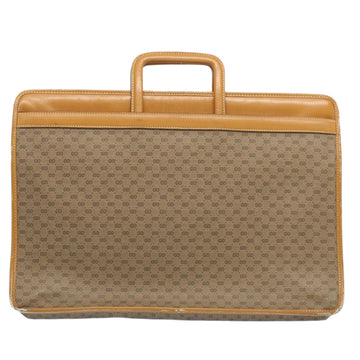 GUCCI Micro GG Canvas Hand Bag PVC Leather Beige Brown 015 14 0486 ti1205