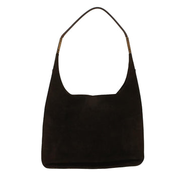 GUCCI Shoulder Bag Suede Brown 001 3167 ti1225