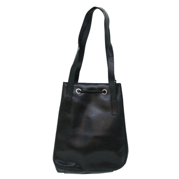 GUCCI Shoulder Bag Leather Black ti1242