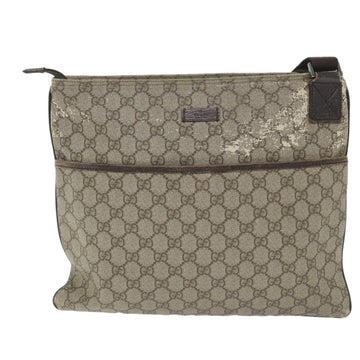 GUCCI GG Canvas Shoulder Bag Coated Canvas Beige 141198 ti1265