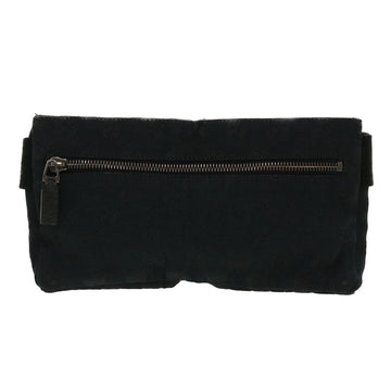 GUCCI GG Canvas Waist Bag Black ti718