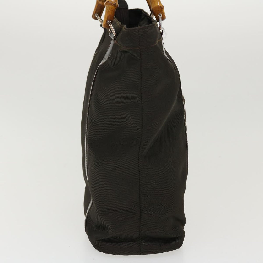 GUCCI Bamboo Tote Bag Canvas Brown 000 2855 0508 5 ti979