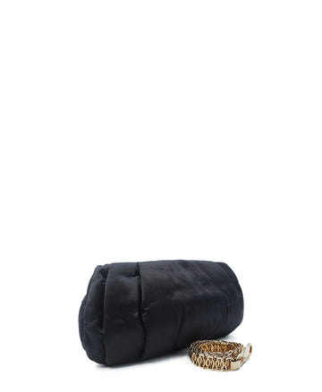 Vintage Nylon Chain Shoulder Bag Black