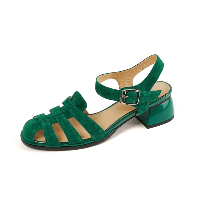 Makersluxe Shoes Ada Women's Summer Suede Sandals