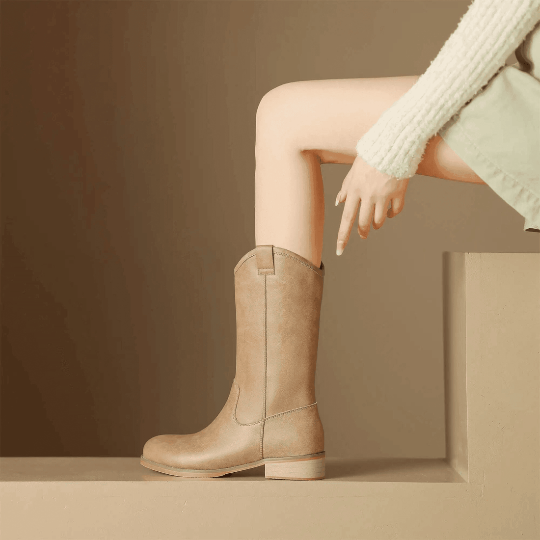 Makersluxe Shoes Alisa Women's Mid Calf Boots