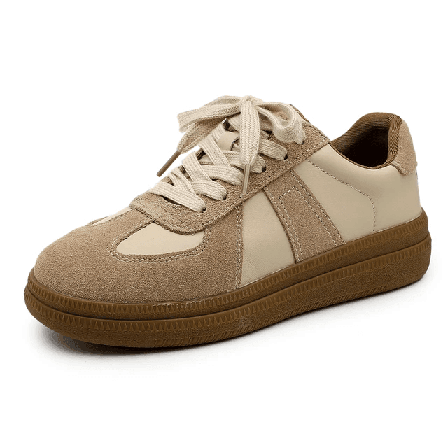 Makersluxe Shoes Alma Women's Lace-Up Leather Sneaker