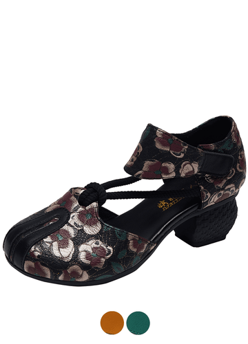 Makersluxe Shoes Amarantha Women's Sandals Summer Print