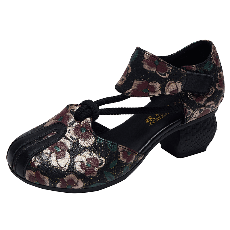 Makersluxe Shoes Amarantha Women's Sandals Summer Print