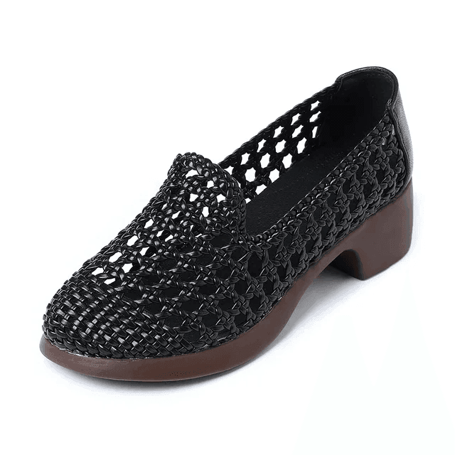 Makersluxe Shoes Aura Women's Hollow Woven Breathable Loafers