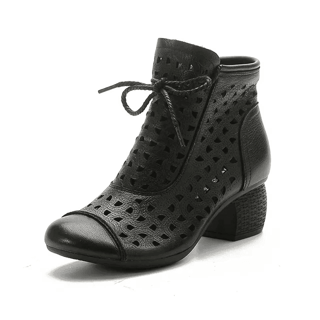 Makersluxe Shoes Barbara Women's Summer Side Zip Ankle Boots