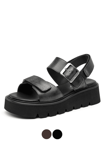 Makersluxe Shoes Berta Women's Leather Flats Sandals