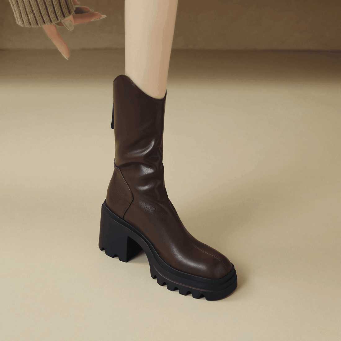 Makersluxe Shoes Bruna Women's Mid Calf Boots